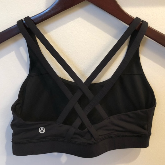 Lululemon Energy sports bra in black, size 6 - Picture 5 of 8